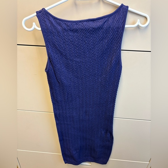 Supertrash brand Periwinkle bodycon stretchy sleeveless Mini Dress Women's XS/S - Picture 7 of 10